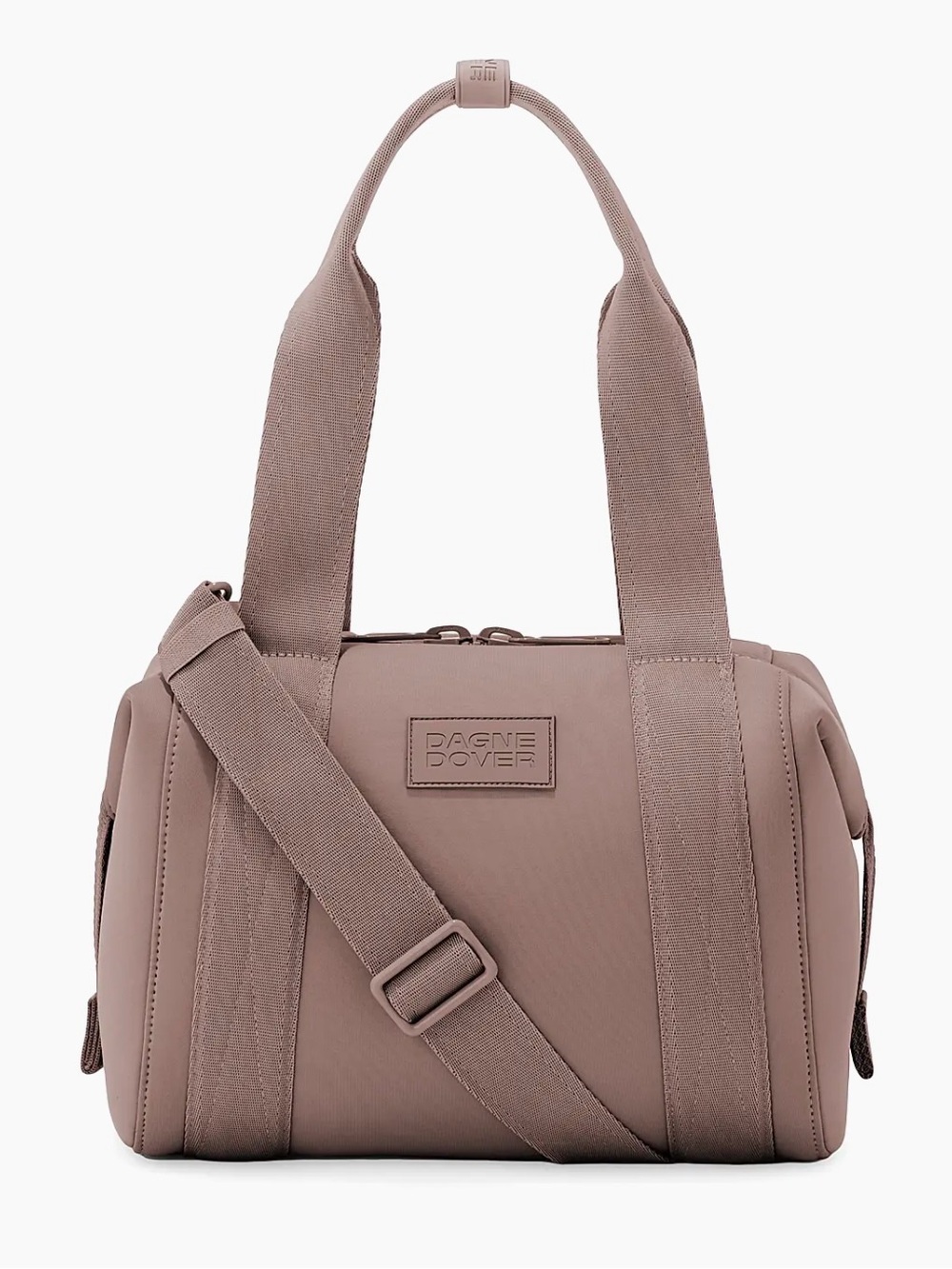 Dagne Dover Landon Carryall Neoprene Duffel Bag Dune Small Travel Gym